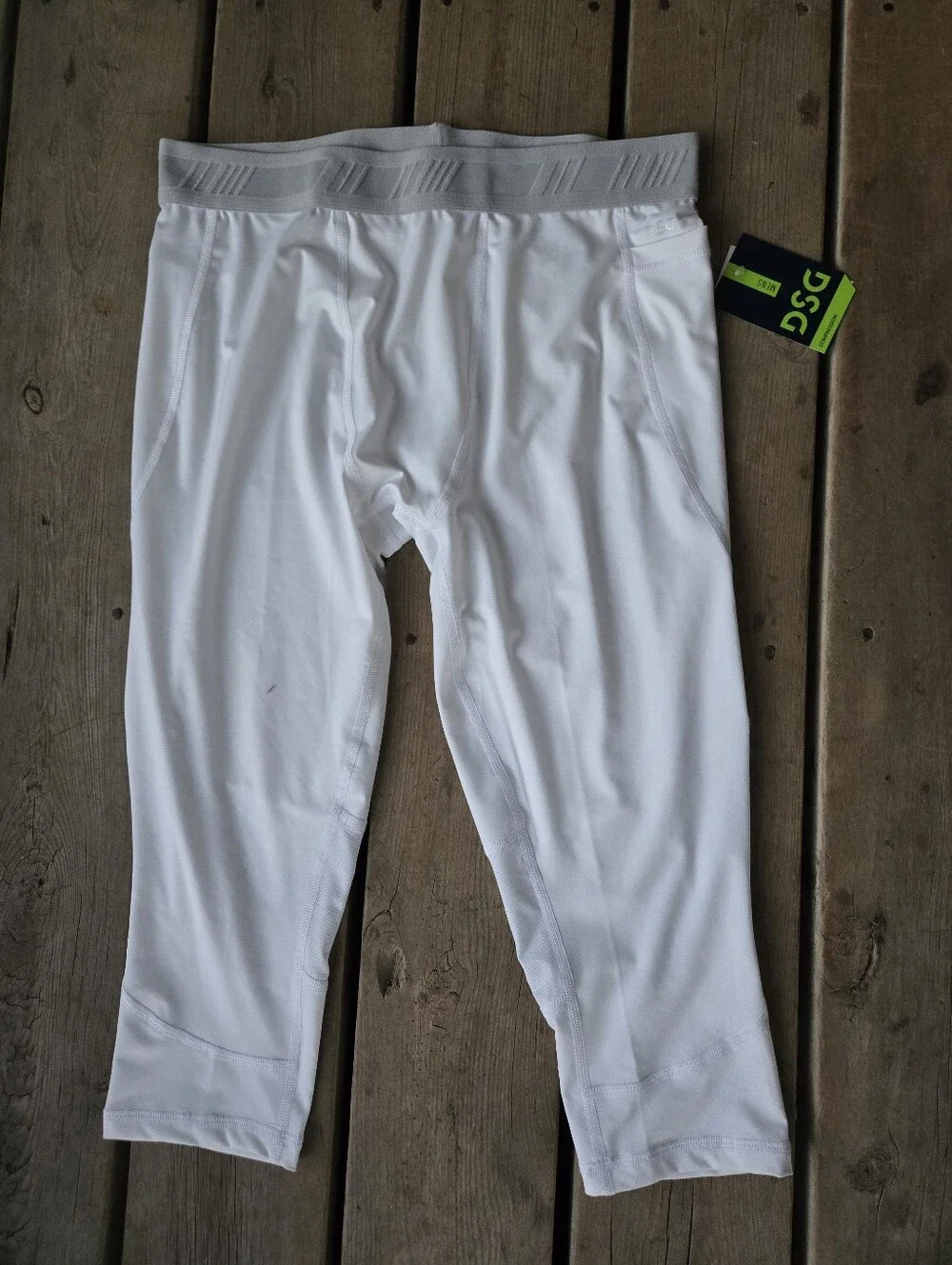 Brand new!! NWT DSG breathable white compression tight leggings size large
